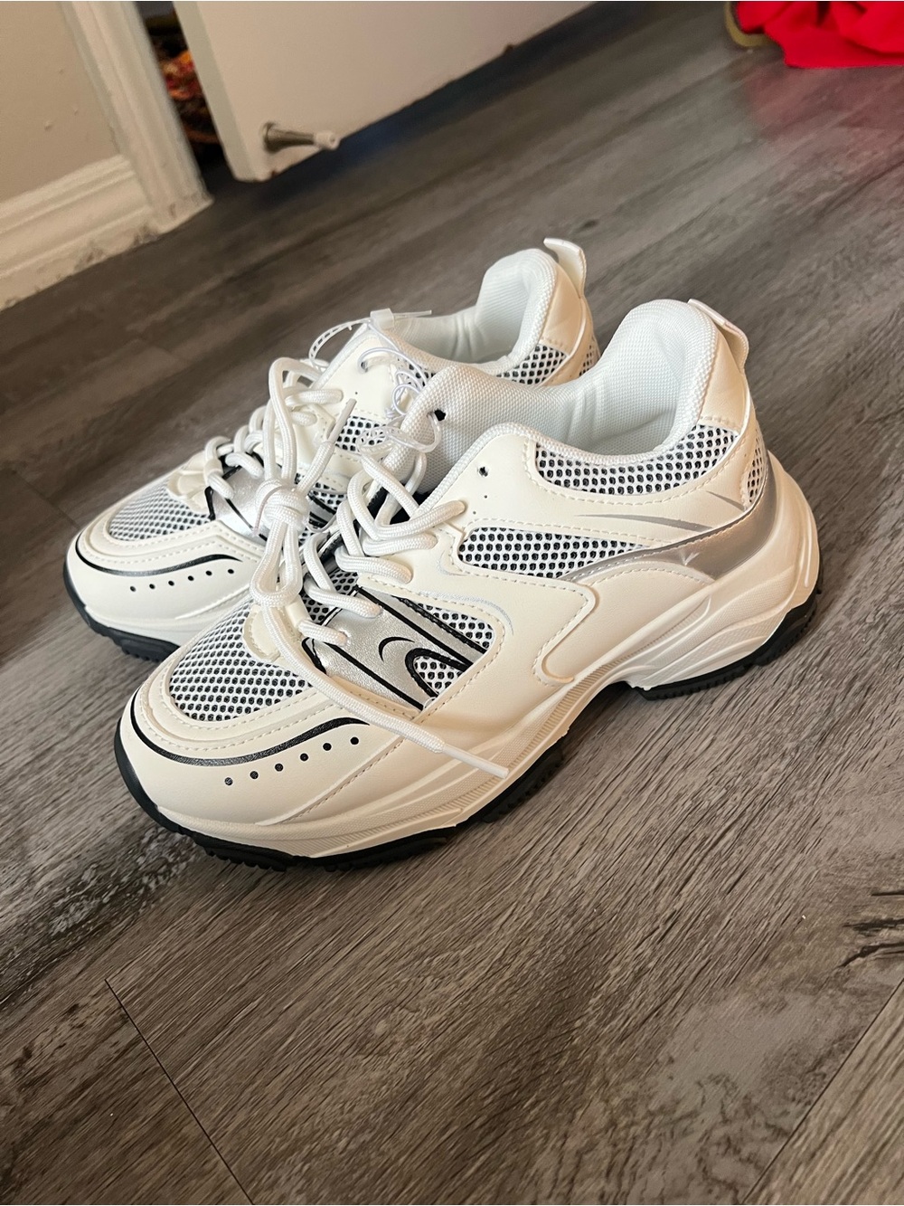 White Chunky Sneakers